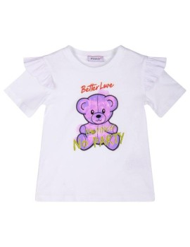 T-shirt estiva Pinko bambina bianca 3 anni - 7 anni