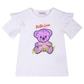 T-shirt estiva Pinko bambina bianca 3 anni - 7 anni